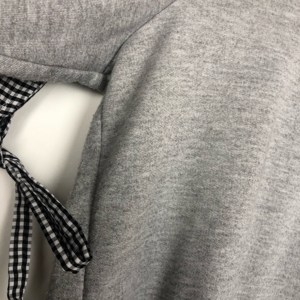 Ny Collection Light Gray Pullover Top Gingham Lg - image 8